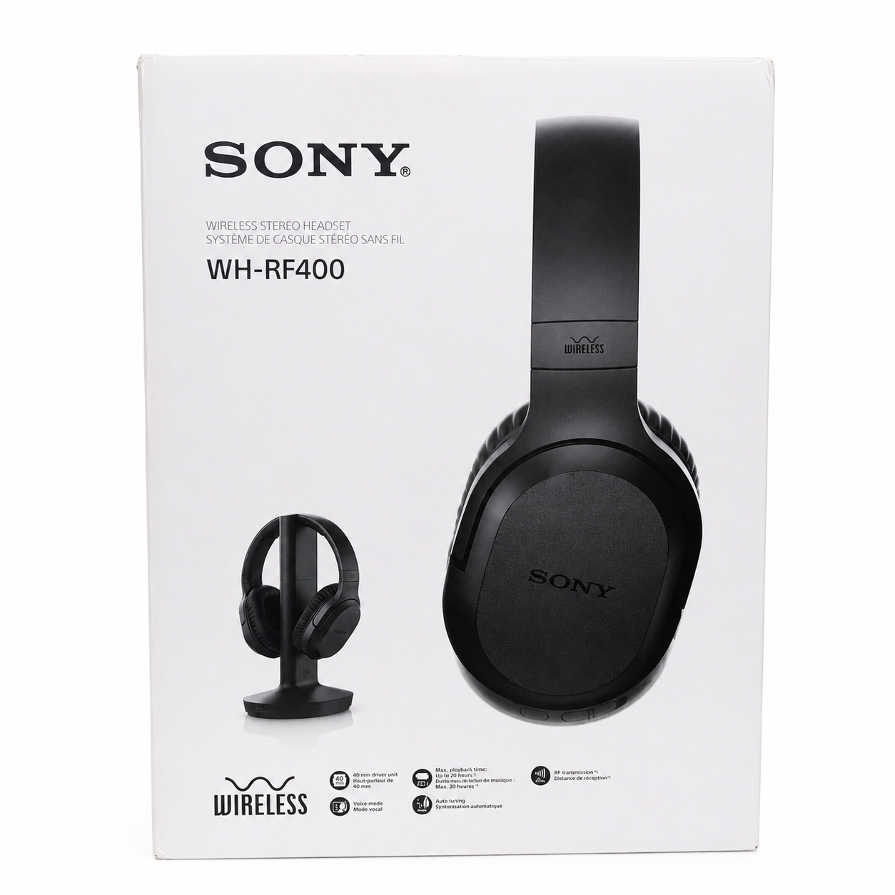 Sony RF400 Wireless Home Theater Headphones - Black